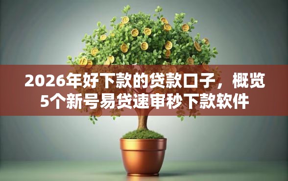 2026年好下款的贷款口子，概览5个新号易贷速审秒下款软件