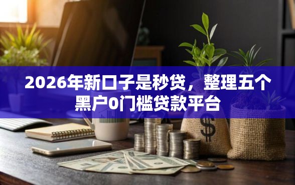 2026年新口子是秒贷，整理五个黑户0门槛贷款平台