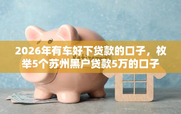 2026年有车好下贷款的口子，枚举5个苏州黑户贷款5万的口子