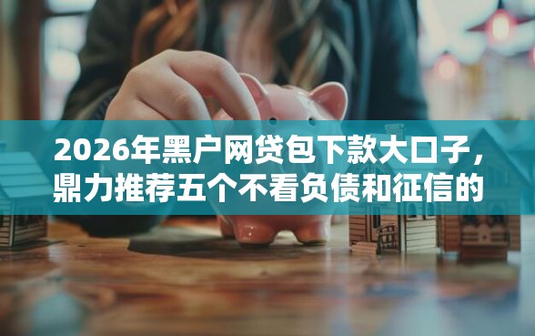 2026年黑户网贷包下款大口子，鼎力推荐五个不看负债和征信的口子