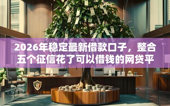 2026年稳定最新借款口子，整合五个征信花了可以借钱的网贷平台