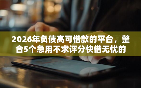 2026年负债高可借款的平台，整合5个急用不求评分快借无忧的软件
