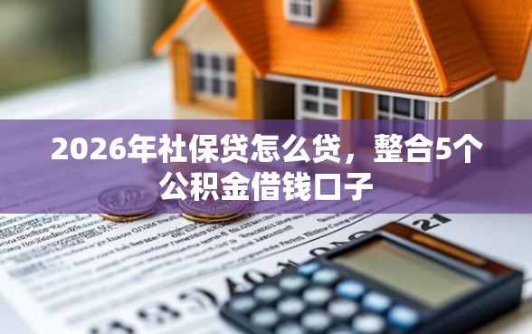 2026年社保贷怎么贷，整合5个公积金借钱口子