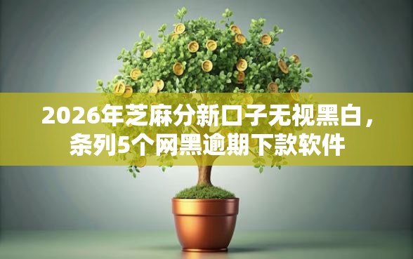 2026年芝麻分新口子无视黑白，条列5个网黑逾期下款软件
