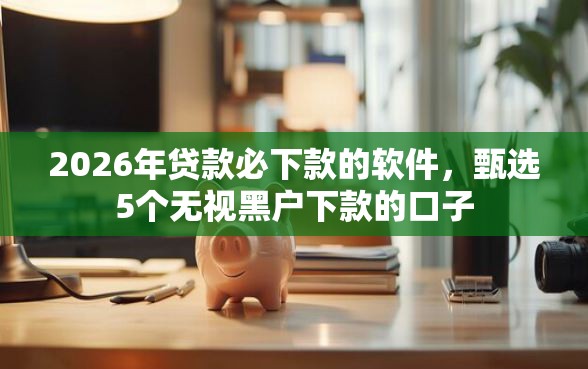 2026年贷款必下款的软件,甄选5个无视黑户下款的口子 2026年贷款必下款的软件,甄选5个无视黑户下款的口子