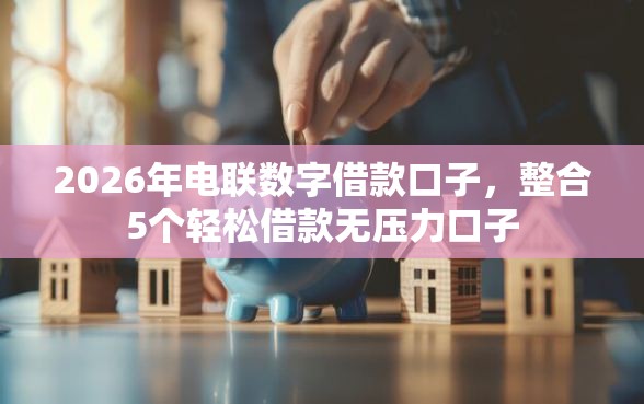 2026年电联数字借款口子，整合5个轻松借款无压力口子