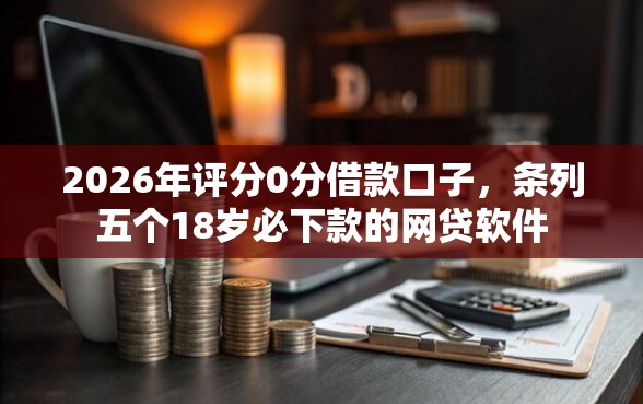 2026年评分0分借款口子，条列五个18岁必下款的网贷软件