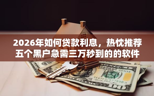 2026年如何贷款利息，热忱推荐五个黑户急需三万秒到的的软件