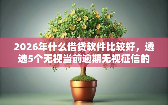 2026年什么借贷软件比较好，遴选5个无视当前逾期无视征信的借款口子