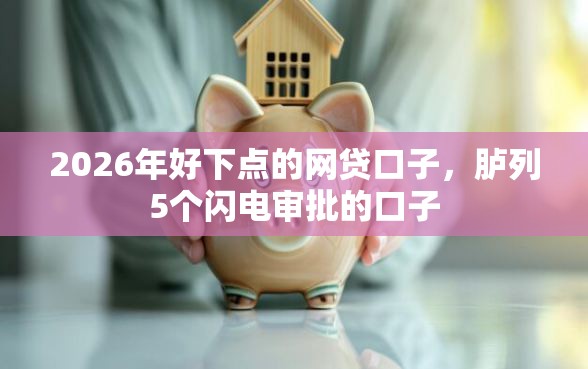 2026年好下点的网贷口子，胪列5个闪电审批的口子