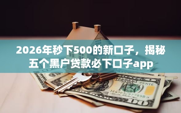 2026年秒下500的新口子，揭秘五个黑户贷款必下口子app