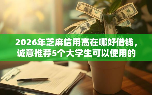 2026年芝麻信用高在哪好借钱，诚意推荐5个大学生可以使用的平台