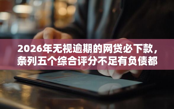 2026年无视逾期的网贷必下款，条列五个综合评分不足有负债都能下款平台