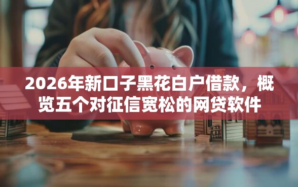 2026年新口子黑花白户借款，概览五个对征信宽松的网贷软件