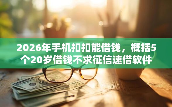 2026年手机扣扣能借钱,概括5个20岁借钱不求征信速借软件 2026年手机扣扣能借钱,概括5个20岁借钱不求征信速借软件