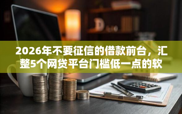 2026年不要征信的借款前台，汇整5个网贷平台门槛低一点的软件