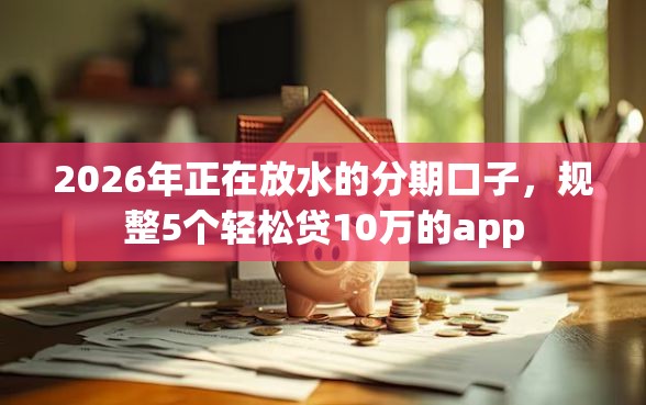 2026年正在放水的分期口子，规整5个轻松贷10万的app