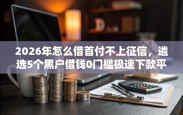 2026年怎么借首付不上征信，遴选5个黑户借钱0门槛极速下款平台