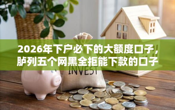 2026年下户必下的大额度口子，胪列五个网黑全拒能下款的口子