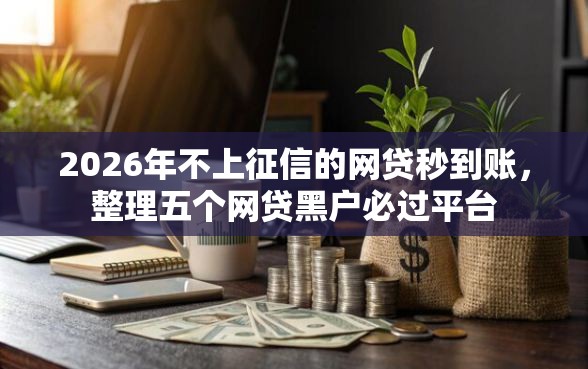 2026年不上征信的网贷秒到账，整理五个网贷黑户必过平台