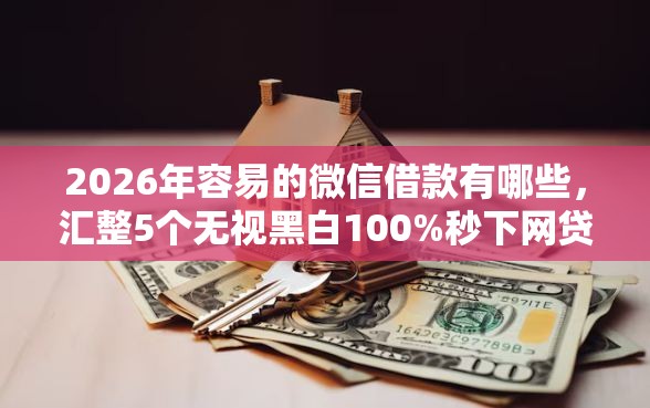 2026年容易的微信借款有哪些，汇整5个无视黑白100%秒下网贷平台