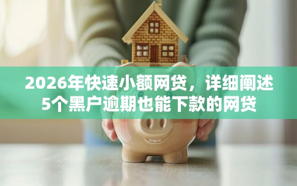 2026年快速小额网贷，详细阐述5个黑户逾期也能下款的网贷