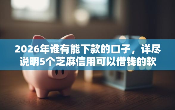 2026年谁有能下款的口子，详尽说明5个芝麻信用可以借钱的软件