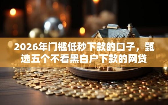 2026年门槛低秒下款的口子，甄选五个不看黑白户下款的网贷