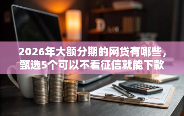 2026年大额分期的网贷有哪些，甄选5个可以不看征信就能下款的软件