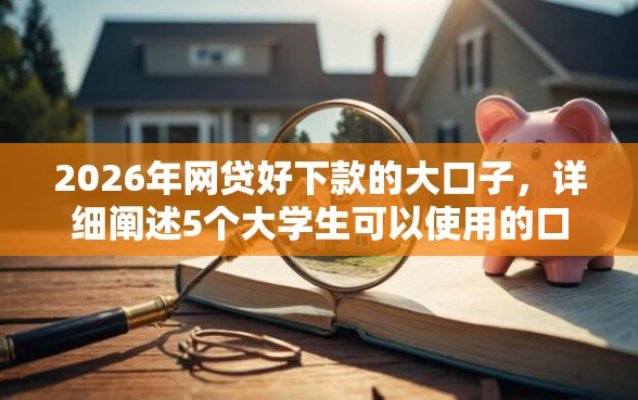 2026年网贷好下款的大口子，详细阐述5个大学生可以使用的口子