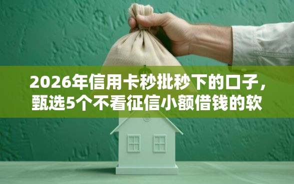 2026年信用卡秒批秒下的口子,甄选5个不看征信小额借钱的软件 2026年信用卡秒批秒下的口子,甄选5个不看征信小额借钱的软件