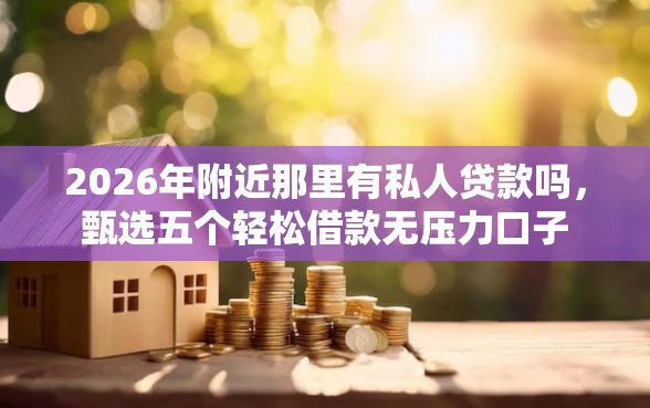 2026年附近那里有私人贷款吗，甄选五个轻松借款无压力口子