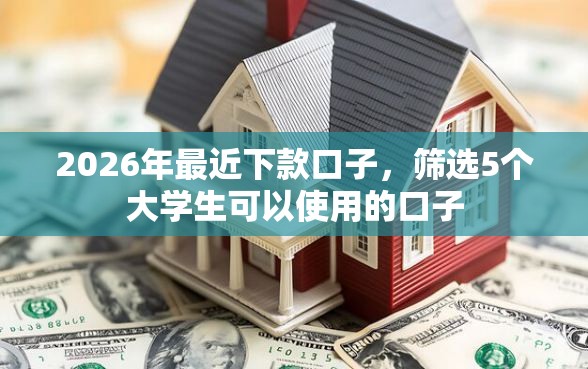 2026年最近下款口子，筛选5个大学生可以使用的口子