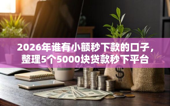 2026年谁有小额秒下款的口子，整理5个5000块贷款秒下平台