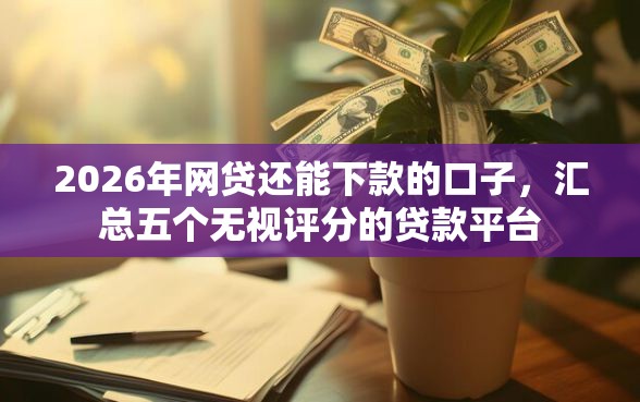 2026年网贷还能下款的口子，汇总五个无视评分的贷款平台
