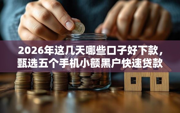 2026年这几天哪些口子好下款，甄选五个手机小额黑户快速贷款口子