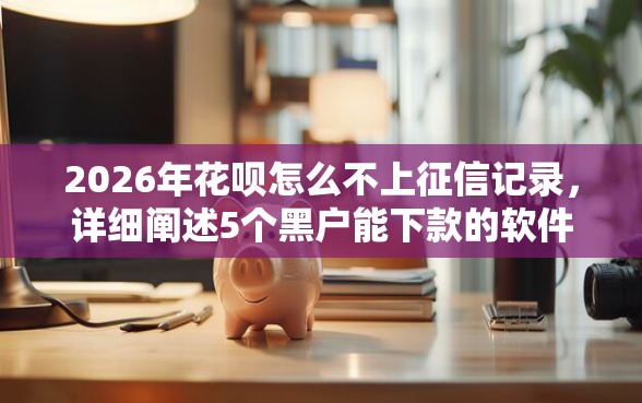 2026年花呗怎么不上征信记录，详细阐述5个黑户能下款的软件