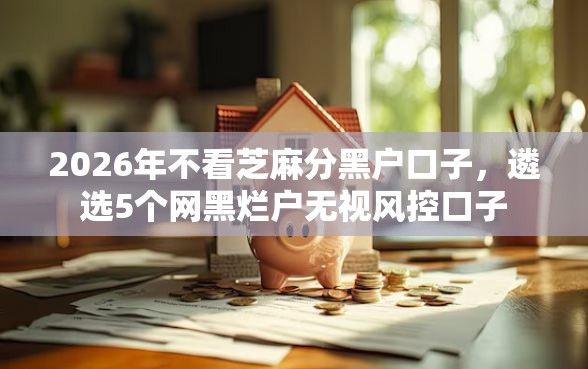 2026年不看芝麻分黑户口子，遴选5个网黑烂户无视风控口子