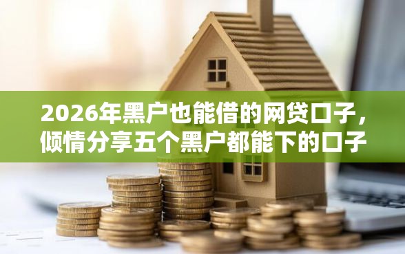 2026年黑户也能借的网贷口子，倾情分享五个黑户都能下的口子