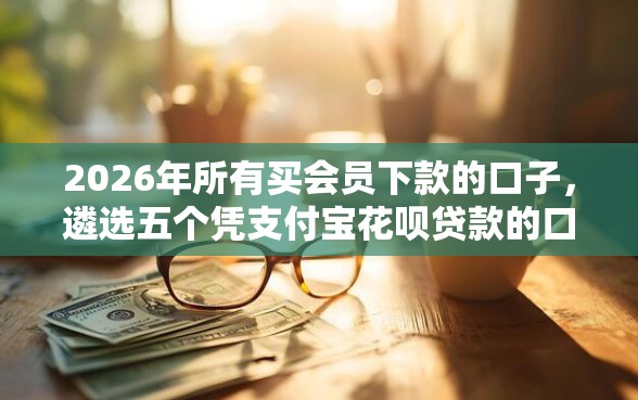 2026年所有买会员下款的口子，遴选五个凭支付宝花呗贷款的口子