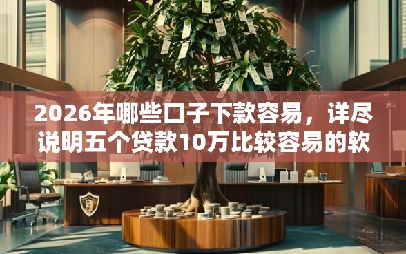 2026年哪些口子下款容易，详尽说明五个贷款10万比较容易的软件