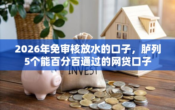 2026年免审核放水的口子，胪列5个能百分百通过的网贷口子