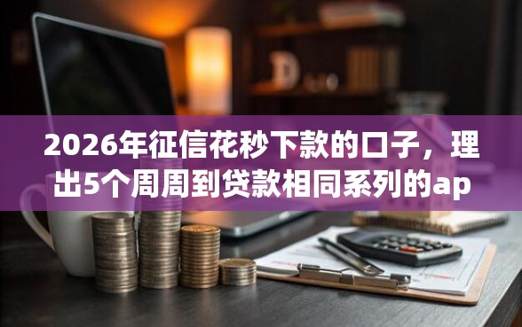 2026年征信花秒下款的口子，理出5个周周到贷款相同系列的app