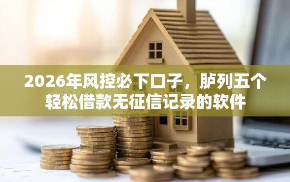 2026年风控必下口子，胪列五个轻松借款无征信记录的软件
