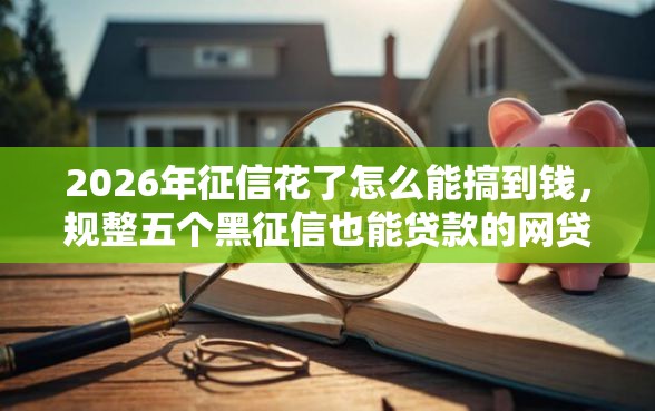 2026年征信花了怎么能搞到钱，规整五个黑征信也能贷款的网贷软件