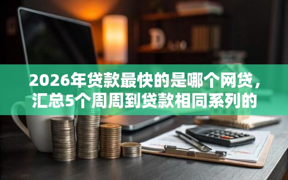 2026年贷款最快的是哪个网贷，汇总5个周周到贷款相同系列的软件