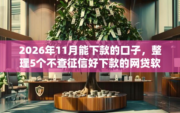 2026年11月能下款的口子，整理5个不查征信好下款的网贷软件