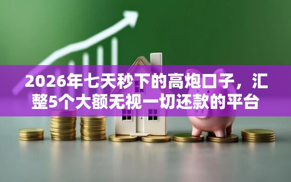 2026年七天秒下的高炮口子，汇整5个大额无视一切还款的平台