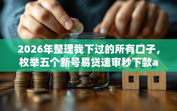 2026年整理我下过的所有口子，枚举五个新号易贷速审秒下款app