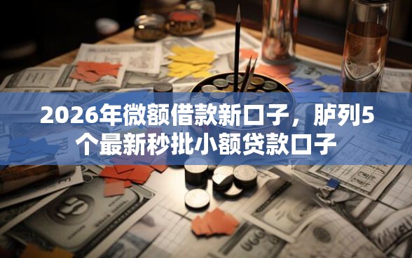 2026年微额借款新口子，胪列5个最新秒批小额贷款口子